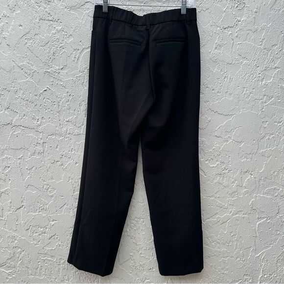 J JILL Pants Women 6 Straight Leg Office Work Black Minimalist - Picture 8 of 11